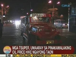 UB: Mga tsuper, umaaray sa pinakamalaking oil price hike ngayong taon