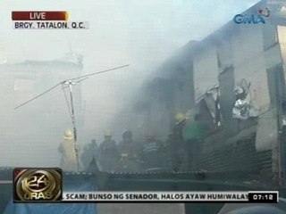 24 Oras: 5, sugatan sa sunog; abot sa 150 pamilya, nawalan ng tirahan sa Brgy. Tatalon, Q.C.