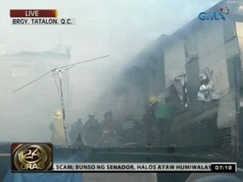 24 Oras: 5, sugatan sa sunog; abot sa 150 pamilya, nawalan ng tirahan sa Brgy. Tatalon, Q.C.