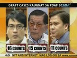 UB: Revilla, Estrada at Enrile, nahaharap sa mga kasong plunder at graft kaugnay ng PDAF scam