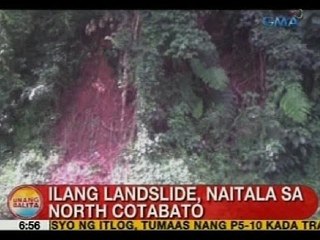 UB: Ilang landslide, naitala sa North Cotabato