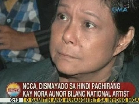 UB: NCCA, dismayado sa hindi paghirang kay Nora Aunor bilang national artist