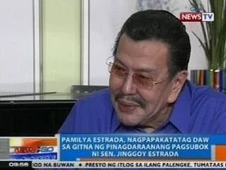 NTG: Pamilya Estrada, nagpapakatatag daw sa gitna ng pinagdaraanang pagsubok ni Sen. Jinggoy