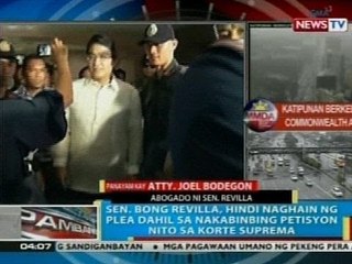 BP: Sen. Revilla, hindi naghain ng plea para sa kasong plunder at graft