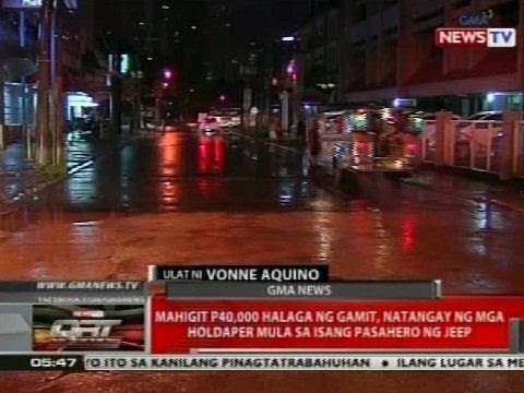 Mahigit P40,000 halaga ng gamit, natangay ng mga holdaper mula sa isang pasahero ng jeep