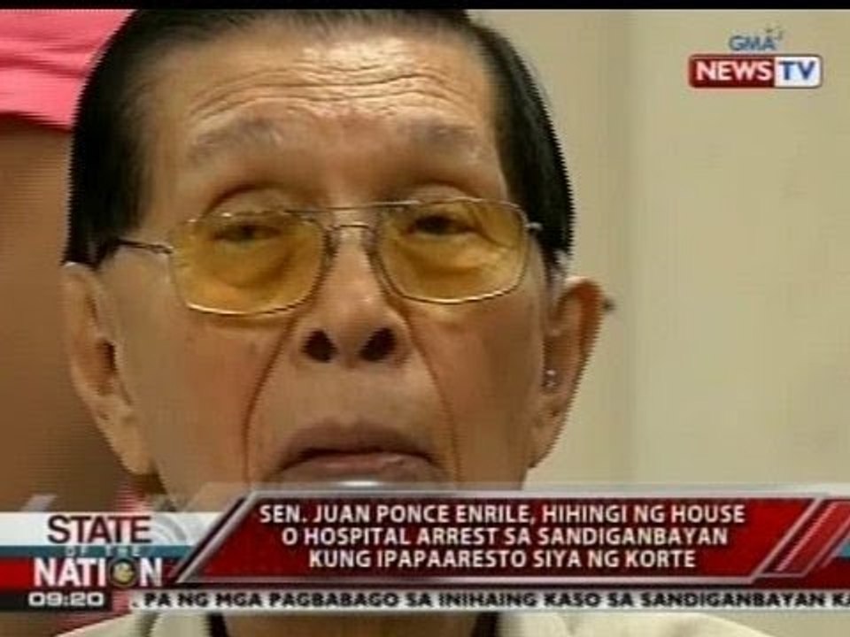 SONA: Sen. Enrile, hihingi ng house o hospital...