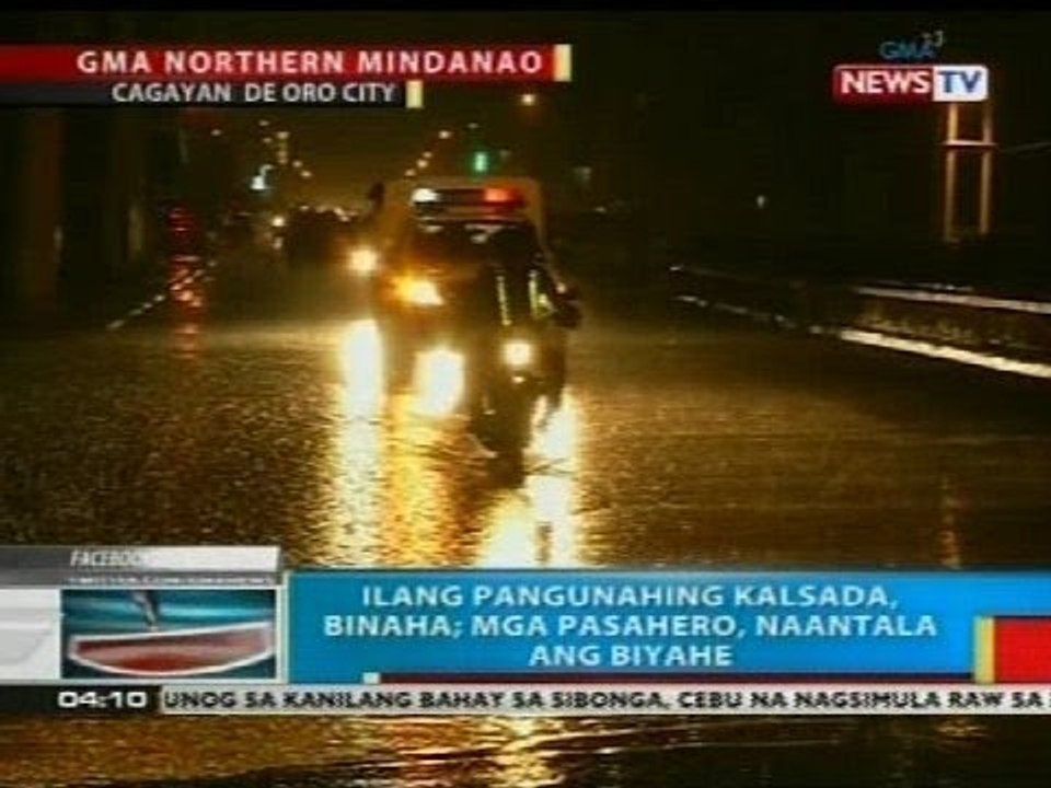 BP: Ilang pangunahing kalsada sa Cagayan de Oro City, binaha