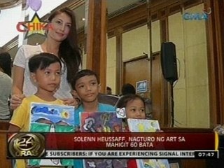 24 Oras: Solenn Heussaff, nagturo ng art sa mahigit 60 bata