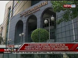 Seguridad sa Sandiganbayan, mas hinigpitan para sa arraignment bukas nina Sen. Revilla, atbp.
