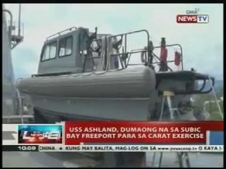 NTVL: USS Ashland, dumaong na sa Subic bay para sa carat exercise