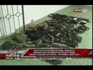 Matataaas na kalibre ng baril, nabawi sa hinihinalang miyembro ng private armed group