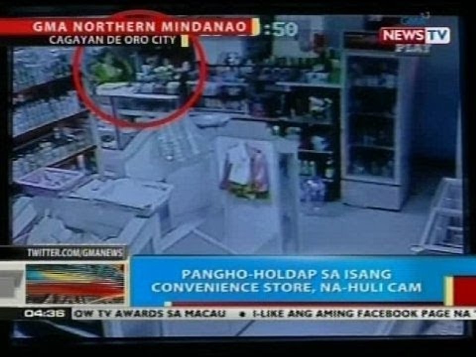 Pangho-holdap sa isang convenience store sa Cagayan de Oro City, nahuli-cam
