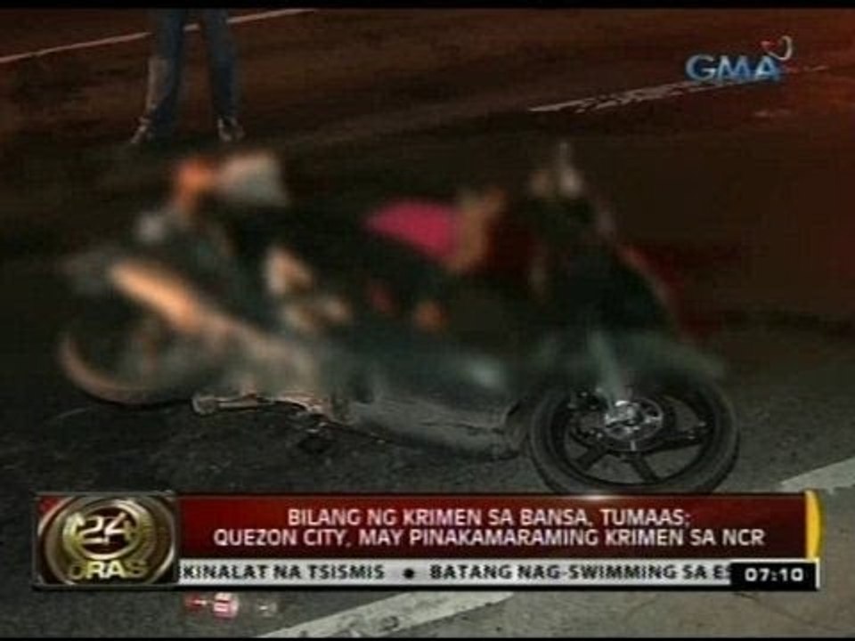 Bilang ng krimen sa bansa, tumaas; Quezon City, may pinakamaraming krimen sa NCR