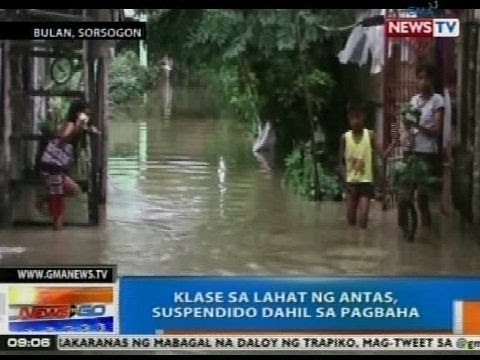 NTG: Klase sa lahat ng antas sa Bulan, Sorsogon, suspendido dahil sa pagbaha