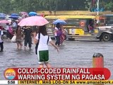 UB: Color-coded rainfall warning system ng PAGASA