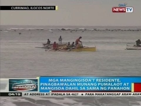 Mga mangingisda sa Ilocos Norte, pinagbawalan munang pumalaot at mangisda dahil sa sama ng panahon