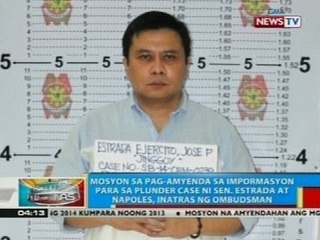 Mosyon sa pag-amyenda sa impormasyon para sa plunder case ni Sen. Estrada at Napoles, inatras