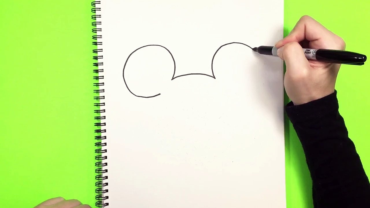 How to draw Mickey Mouse - STEP BY STEP - DRAWING TUTORIAL