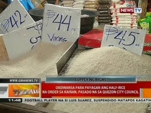 Ordinansa para payagan ang half-rice na order sa kainan, pasado na sa Quezon City Council