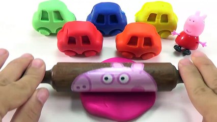 Learn Colors With Play Doh Peppa Pig  Mikey  And Car - Finger Family Nursery Rhymes