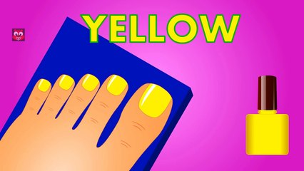 Learn Colors with Surprise Nail Art   Learning Colours for Kids Children Toddlers   Baby P