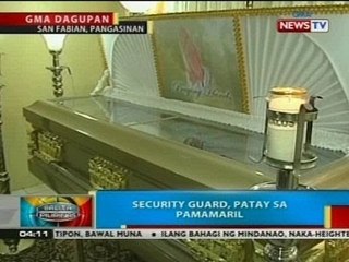BP: Security guard sa San Fabian, Pangasinan, patay sa pamamaril