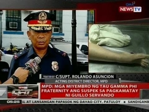 Panayam kay C/Supt. Rolando Asuncion patungkol sa pagkamatay ni Guillo Servando