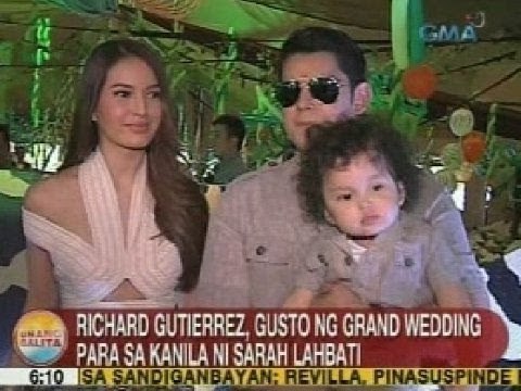 UB: Richard Gutierrez, gusto ng grand wedding para sa kanila ni Sarah Lahbati