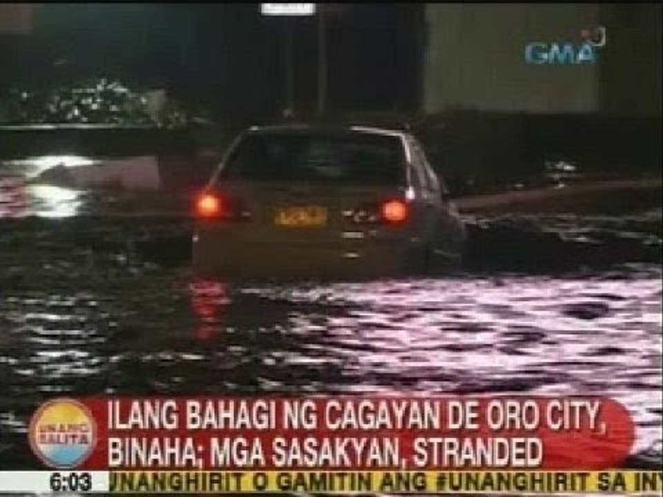 UB: Ilang bahagi ng Cagayan de Oro City, binaha