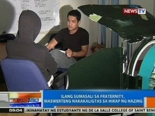NTG: Ilang sumasali sa fraternity, maswerteng nakakaligtas sa hirap ng hazing