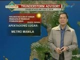 UH: Ilang bahagi ng Metro Manila, nakaranas ng thunderstorm kaninang madaling araw