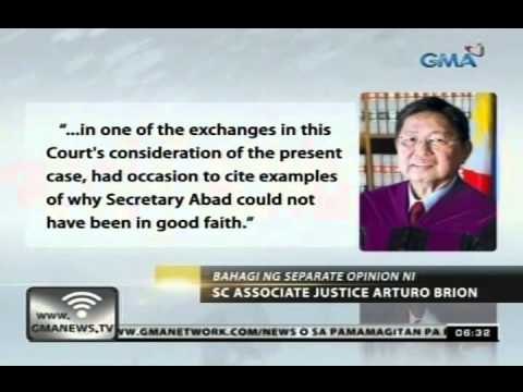 DBM Sec. Abad, nadiin ng ilang mahistrado ng Korte Suprema; tila alam daw na labag sa batas ang DAP