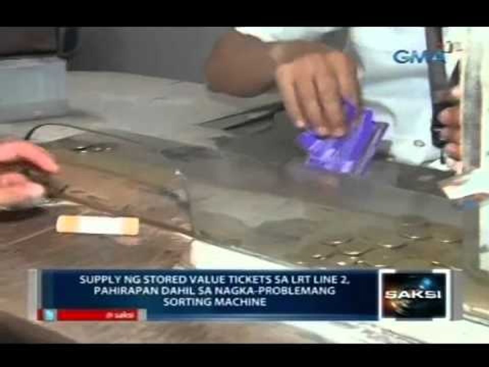 Supply ng stored value tickets sa LRT Line 2, pahirapan dahil sa nagkaproblemang sorting machine