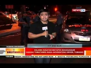 BT: Dalawa sugatan matapos masagasaan habang tumatawid