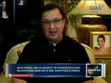 Jack Enrile, nalulungkot sa pagkakakulong ng kanyang ama na si Sen. Enrile