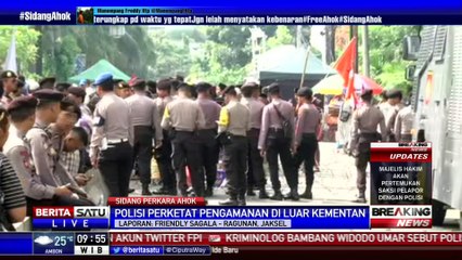 Suasana Luar Gedung Kementan Kondusif