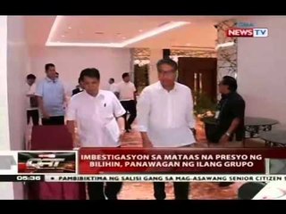 Imbestigasyon ng mataas na presyo ng bilihin, panawagan ng ilang grupo