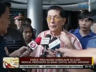 24 Oras: Private nurse para kay Sen. Enrile, pinayagan ng PNP