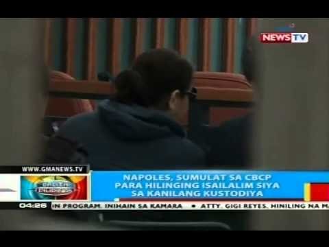 Napoles, sumulat sa CBCP para hilinging isailalim siya sa kanilang kustodiya