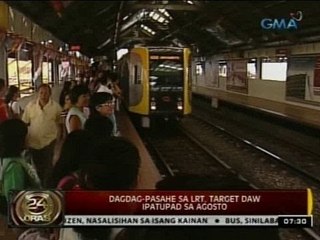 24 Oras: Dagdag-pasahe sa LRT, target daw ipatupad sa Agosto