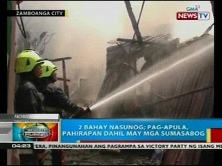 BP: 2 bahay sa Zamboanga City, nasunog