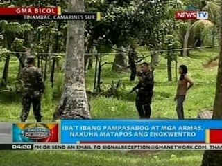 BP: Mga umano'y miyembro ng NPA at mga sundalo, nagbakbakan