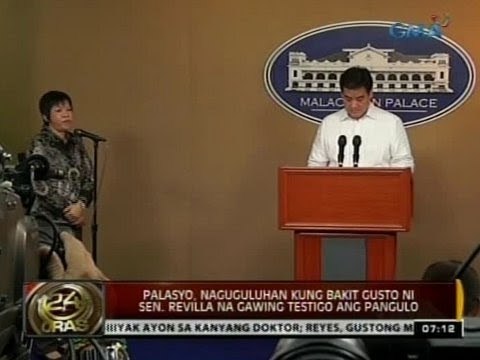 24Oras: Palasyo, naguguluhan kung bakit gusto ni Sen. Revilla na gawing testigo ang pangulo