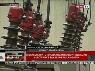 QRT: Meralco, ipatutupad ang interruptible load allowance sakaling kailanganin