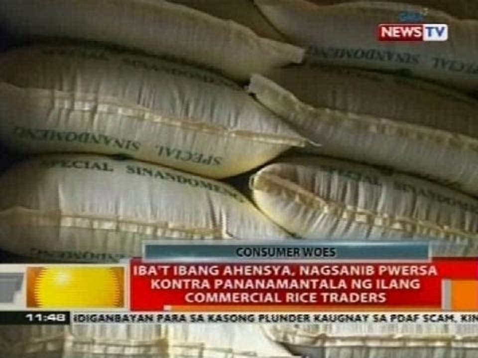 Iba't ibang ahensya, nagsanib pwersa kontra pananamantala ng ilang commercial rice traders