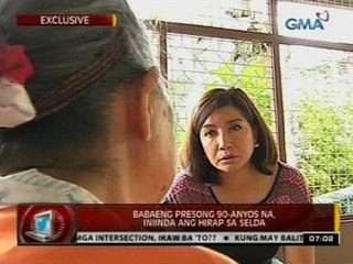 24 Oras: Babaeng presong 90-anyos na, iniinda ang hirap sa selda