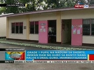 Grade 1 pupil sa Caloocan City na nadumi sa shorts, iniwan daw ng guro sa banyo nang halos 5 oras