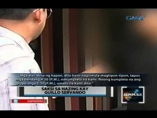 Saksi: Isa sa mga suspek sa hazing na ikinamatay  ni Servando, sumuko kay Sec. de Lima
