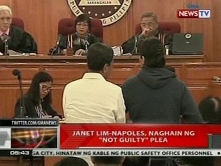 QRT: Napoles, naghain ng 'not guilty' plea