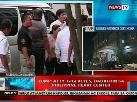 NTVL: BJMP: Atty. Gigi Reyes, dadalhin sa Philippine Heart Center